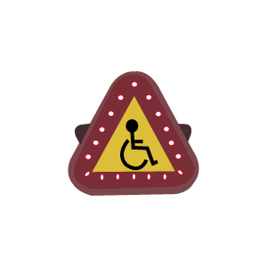 휠체어용 라이트 및 안전 신호장치 