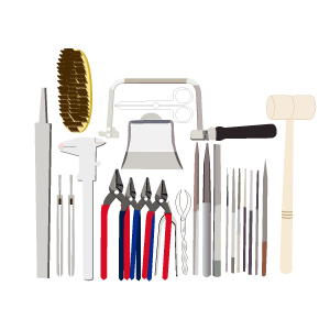금속공예용 도구, 재료, 장비 